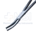 Werhteim Forceps, Curved, 1 x 2 Teeth, Overall Length 8-2/3" (220mm) - 12-573-22