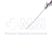 West Lacrimal Cannula, 23ga, Blunt Tip, Bottom Port, Gently Curved Shaft, Polished Finish, Excluding Hub Overall Length 1-7/8" (48mm) - 5-5529