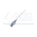 West Lacrimal Cannula, 23ga, Blunt Tip, Bottom Port, Gently Curved Shaft, Polished Finish, Excluding Hub Overall Length 1-7/8" (48mm) - 5-5529