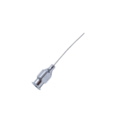 West Lacrimal Cannula, 23ga, Blunt Tip, Bottom Port, Gently Curved Shaft, Polished Finish, Excluding Hub Overall Length 1-7/8" (48mm) 1325587,May-29,E4418