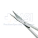 Westcott Tenotomy Scissors, Curved, Right, 1 " (26mm)  Long Serrated Grip Handle, Polished Finish, Rounded Westcott Blades, Blunt Tips, 20mm Mid-Screw To Tip, Overall Length 4-1/2" (115mm) - 242-455-143
