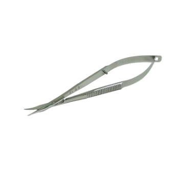 Westcott Tenotomy Scissors, Curved, Right, 1 " (26mm)  Long Serrated Grip Handle, Polished Finish, Rounded Westcott Blades, Blunt Tips, 20mm Mid-Screw To Tip, Overall Length 4-1/2" (115mm) 