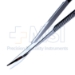 Westcott Tenotomy Scissors, Curved, Left, Blunt Tips, Rounded Westcott Blades, 19mm Mid-Screw To Tip, Serrated Flat Handle, Polished Finish, Overall Length 4-1/2" (115mm) - 5-4431-L