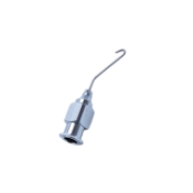 Wilbrandt Binkhorst Irrigating Cannula, 23ga, Angled Right, 14mm Bend To Tip, J Is 2.5mm Wide, Open End, Working Length 11/16" (18mm) 1696134,11/8/6543,K7-5432,91-2102