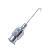Wilbrandt Binkhorst Irrigating Cannula, 23ga, Straight, J Tip 2.5mm Wide, Open End, Working Length 11/16" (18mm) 1695404,11/8/6541,K7-5430,91-2100