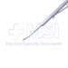 Wilder Scleral Depressor, 2.5mm Diameter x 15mm Long Angled Tip, Serrated Flat Handle, Polished Finish, Pocket Clip, Overall Length 5" (130mm) - 5-6216