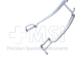 Williams Eye Speculum, Pediatric Model, 11mm Blades, Spring-Controlled Locking Mechanism, 41mm Spread, Dull Finish, Overall Length 2-3/4" (70mm) - 5-5162