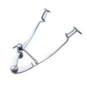 Williams Eye Speculum, Pediatric Model, 11mm Blades, Spring-Controlled Locking Mechanism, 41mm Spread, Dull Finish, Overall Length 2-3/4" (70mm) 1191543,May-62,K1-5500,08-08121,E4051