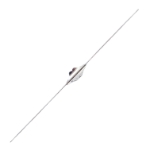 Williams Lacrimal Probe, Size 00/0, Malleable Sterling Silver, Overall Length 5-5/8" (142mm) 1249617,May-21,E4210