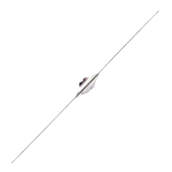 Williams Lacrimal Probe, Size 00/0, Malleable Sterling Silver, Overall Length 5-5/8" (142mm) 1249617,May-21,E4210