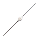 Williams Lacrimal Probe, Size 5/6, Malleable Sterling Silver, Overall Length 5-5/8" (142mm) 1250713,24-May,E4213