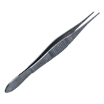 Wills Hospital Utility Forceps, Straight Shafts, 13mm Crisscross Serrated Platform, Wide Serrated Handle, Polished Finish, Overall Length 4-3/8" (110mm) 5-2015,41030,May-12,E1901