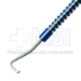 Wilson-Dacamara Double Sided Strabismus Recession Hook, Titanium, Hook is Grooved on Both Sides, 2mm Wide x 11mm Long Single Guard Wall, Slightly Concaved Plate, Angled Up Tip To Prevent Muscle Slippage, Grooved Round Handle, Overall Length 4-9/16" (116mm) - TDK-7265