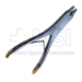 Wire Extraction Pliers, TC, Double Action, 2mm Wide Serrated Jaws, Overall Length 7'' (178mm) - D6572
