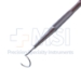 Worst Pigtail Probe, Stainless Steel, 9mm Diameter Pigtail Curved Blunt Probes, Including Pre-Cut Polyethylene Tubes, Round Knurled Handle, Polished Finish, Overall Length 5-1/2" (140mm) - 5-5362