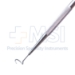 Worst Pigtail Probe, Stainless Steel, 9mm Diameter Pigtail Curved Blunt Probes, Including Pre-Cut Polyethylene Tubes, Round Knurled Handle, Polished Finish, Overall Length 5-1/2" (140mm) - 5-5362