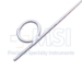 Wright Fascia Needle, Curved Shaft, Ring Handle, Polished Finish, 2mm Wide Tip, 1mm X 6mm Eye, Overall Length 5-1/8" (130mm) - 5-3599