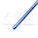 Wright Grooved Muscle Hook, Titanium, Left, Working End 2.5mm Diameter x Inside 11.5mm x Outside 14.5mm Long, With Groove, Round Fenestrated Handle, Overall Length 5-1/2" (140mm) - TDK-7274WL