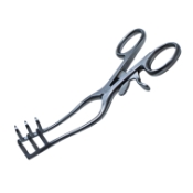 Wullstein Retractor, 3 x 3 Teeth, Sharp, Overall Length 3-1/8" (79mm) 