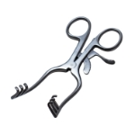Wullstein-Weitlaner Retractor, 3 x 3 Prongs, Blunt, 35mm Inside Spread, Overall Length 5-1/8" (130mm) 