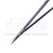 Yasargil Bayonet Microsurgical Spring Handled Scissors, Straight, 14mm Sharp Blades, Standard Screw Area Design, Flat Serrated Handle, Overall Length 7" (180mm) - HF5018