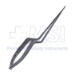 Yasargil Bayonet Microsurgical Spring Handled Scissors, Straight, 14mm Sharp Blades, Standard Screw Area Design, Flat Serrated Handle, Overall Length 7" (180mm) - HF5018