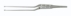 Yasargil Bayonet Microsurgical Tumor Forceps, Straight, 3mm Round Serrated Grasping Tips, Flat 3 Hole Handle Design, Overall Length 9" (225mm) - IG5422
