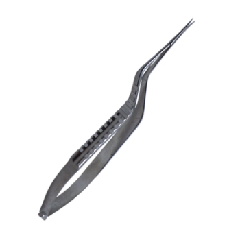 Yasargil Bayonet Scissors, Straight Smooth Blades, Squeeze Handle, Overall Length 7-1/2" (190mm) 