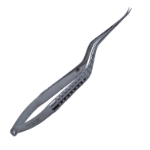 Yasargil Scissors, Curved, Bayonet, Smooth Blade, Overall Length 7-1/2" (191mm) 