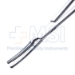 Z-Hysterectomy Forceps, Slight Curve, Flared Shanks, Overall Length 12" (305mm) - 616390J