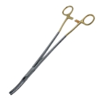 Z-Hysterectomy Forceps, Slight Curve, Flared Shanks, Overall Length 12" (305mm) 
