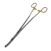 Z-Hysterectomy Forceps, Slight Curve, Flared Shanks, Overall Length 12" (305mm) 