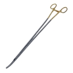 Z-Hysterectomy Forceps, Slight Curve, Flared Shanks, Overall Length 14" (355mm) 