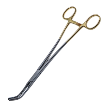 Z-Hysterectomy Forceps, Angled, Flared Shanks, Overall Length 9-1/2" (240mm) 