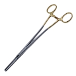 Z-Hysterectomy Forceps, Straight, Flared Shanks, Overall Length 9-1/2" (240mm) 