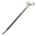 Z-Hysterectomy Forceps, Slight Curve, Flared Shanks, Overall Length 16" (360mm) 