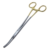 Z-Hysterectomy Forceps, Slight Curve, Flared Shanks, Overall Length 9-1/2" (240mm) 