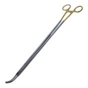 Z-Hysterectomy Forceps, Strong Curve, Flared Shanks, Overall Length 16" (360mm) 