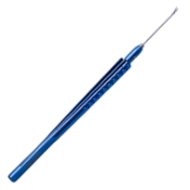 Zaldivar Style Iridectomy Scissors, 20ga, Curved, Overall Length 5-1/2" (140mm) AE-5665