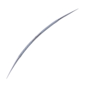 Ziegler Lacrimal Dilator, Double Ended, Stainless Steel, Double Ended Dilator Probes, Gentle Curve, Round Knurled Handle, Overall Length 5-1/4" (135mm) 1295637,May-47,E4336