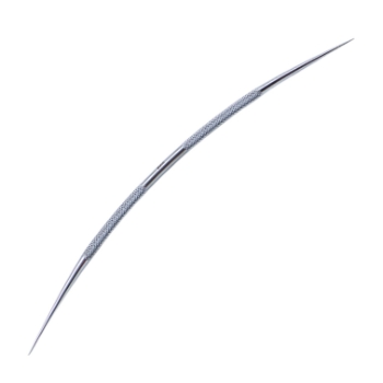 Ziegler Lacrimal Dilator, Double Ended, Stainless Steel, Double Ended Dilator Probes, Gentle Curve, Round Knurled Handle, Overall Length 5-1/4" (135mm) 1295637,May-47,E4336