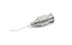 Air Injection Cannula, 30ga, Angled 45 Degrees Shaft, 8mm Tip To Bend, Polished Finish, Excluding Hub Overall Length 1-3/8" (35mm) 