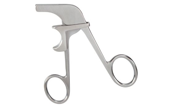 Super Arthroscopic Grasper, Slim Line Style Finely Toothed, Cupped Jaw, Straight Shaft, Straight Jaw, 8mm Long, 2.7mm Jaw Height, 35mm Wide Jaw, Uniquely Designed Slide Lock Handle, Working Length 5-1/8" (130mm) 