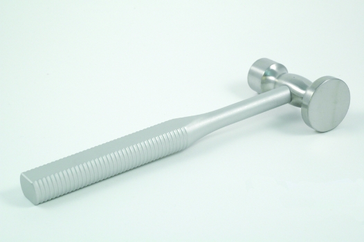 Stainless Steel Mallet, Candle Holder Shape, 1lb 2.3oz, Diameter 1-5/8" (40mm), Overall Length 10" (254mm) 