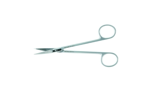 Joseph Nasal Scissors, Curved, Sharp Tips, Two Tone Finish, Overall Length is 5-1/2" (140mm) 