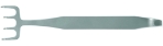 Freeman Face Lift Retractor, 4 Prongs, Middle 2 Prongs Are Recessed, 38mm Blade Width, 21mm Blade Length, Overall Length 7" (178mm) 