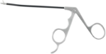 Hook Scissors, Insulated, Curved Left 30 Degrees, Shaft Diameter 3.4mm, Working Length 5" (128mm), Overall Length 8-5/8" (218mm) 