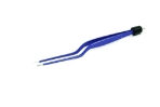 Scoville-Greenwood Bayonet Bipolar Forceps, Insulated, 1.5mm Tip, 10mm High Polish Area, Overall Length 7-3/4" (197mm) 120-660