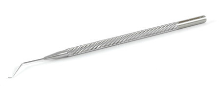 Anis Nucleus Ball Tip Manipulator, Angled, 0.5mm Diameter Ball Tip, Curved At The End, 11mm From Bend To Tip, Round Knurled Handle, Overall Length 4-1/2" (115mm) 