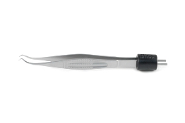 Coaptation Bipolar Forceps, 0.5mm Tip, 3mm Bend To Tip, 10mm High Polish Area, Overall Length 4-1/4" (108mm) 